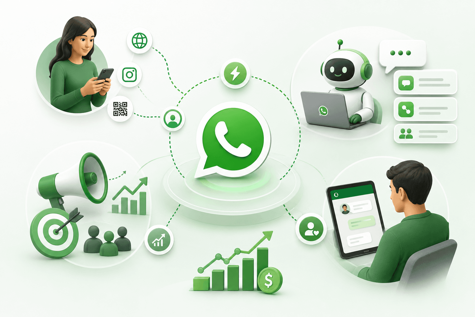 WhatsApp catalog and broadcast interface